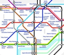 City of Women London Tube Wall Map