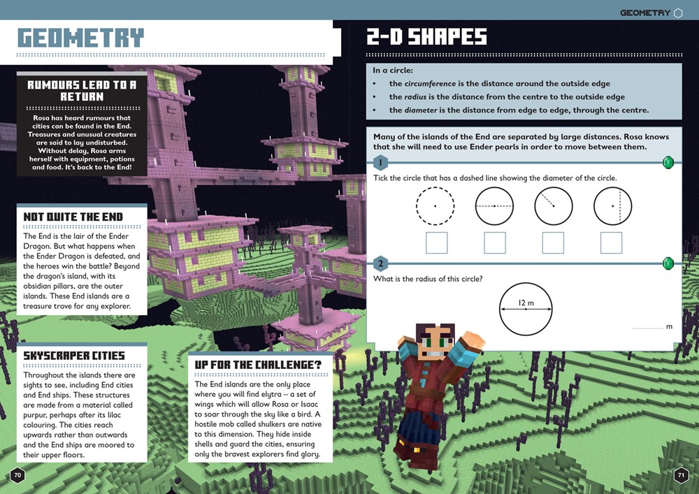 Minecraft Maths Ages 10-11 : Official Workbook - Image 4