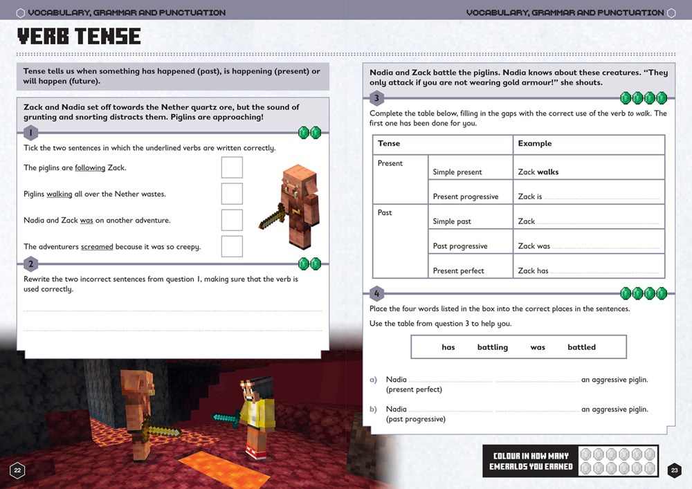 Minecraft English Ages 9-10 : Official Workbook - Image 4